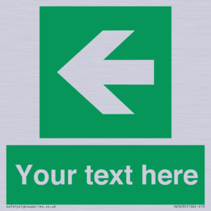 Custom Arrow Left Sign